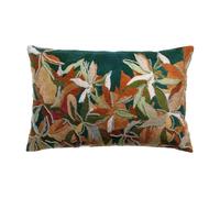 HOUSSE DE COUSSIN BRODE ALINA PETROLE