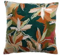 HOUSSE DE COUSSIN BRODE ALINA PETROLE