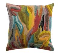 Vivaraise Coussin brodé Betty Mineral Multicolore 45 x 45 cm