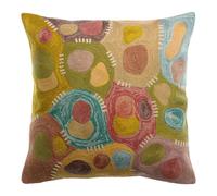Vivaraise Coussin brodé Nestor Mineral 45 x 45 cm