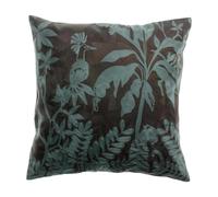 HOUSSE DE COUSSIN BRODE RAKI CARBONE