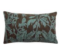 HOUSSE DE COUSSIN BRODE RAKI CARBONE