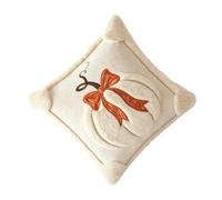 Housse de coussin brodée de style ferme, Thanksgiving