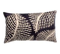 Housse de coussin brodée FLORA MARINE