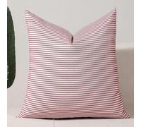 Housse De Coussin Carreaux 50x50 Lot De 2 Housses De Coussin Buffalo Plaid Tartan Housses De Coussino Décoratives en Coton Respirant Et Doux pour Canapé pour Chambre(2PCS Red D,18x18 In/45x45 cm)