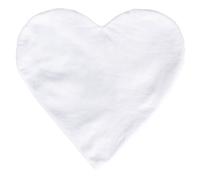 Housse De Coussin Coeur 30cm Blanc