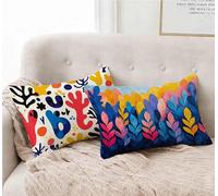 Housse de Coussin Coloré Taie d'oreiller 40 x 60cm Lot de 2, Taie Oreiller Usine Coussin Rectangulaire Impermeable Design avec Fermeture Éclair Invisible pour Decoration Maison Chambre -lsy25012IR