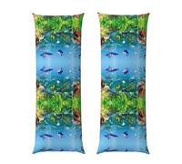 Housse de coussin colorée imprimée monde sous-marin 50,8 x 152,4 cm, taie d'oreiller longue avec fermeture éclair