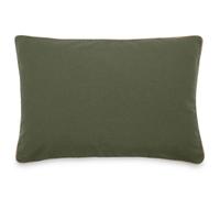 Housse de coussin coton fil teint 40x60 cm HONO DÉCO vert kaki