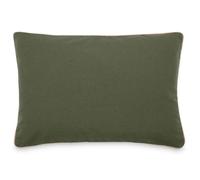 Housse de coussin coton fil teint 40x60 cm HONO DÉCO vert kaki