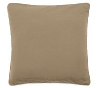 Housse de coussin coton fil teint 45x45 cm HONO DÉCO marron camel