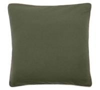 Housse de coussin coton fil teint 45x45 cm HONO DÉCO vert kaki