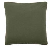 Housse de coussin coton fil teint 45x45 cm HONO DÉCO vert kaki