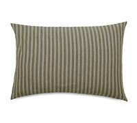 Housse de coussin coton lavé 40x60 cm LILI DÉCO vert kaki