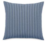 Housse de coussin coton lavé 45x45 cm LILI DÉCO bleu marine