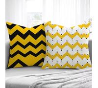 Housse de Coussin Couleur Orange Housse Coussin Exterieur Ondulation,Taie d'oreiller 30x50cm Protege Oreiller Lot de 2 Tissu Doux Lavable avec Fermeture éclair Invisible Pour Chambre Décoration R1-515