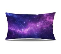 Housse de Coussin Couleur Taie d'oreiller 30x50 cm Lot de 1 en Velours Coussin Decoratif Impression Double Face avec Fermeture éclair Invisible Taie Oreiller, Decoration Maison, Ciel étoilé T9-79