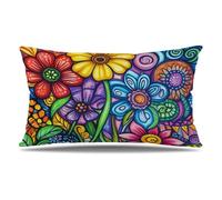 Housse de Coussin Couleur Taie d'oreiller 60x80 cm Lot de 1 en Velours Coussin Decoratif Impression Double Face avec Fermeture éclair Invisible Taie Oreiller, Decoration Maison Salon, Papillon T9-62