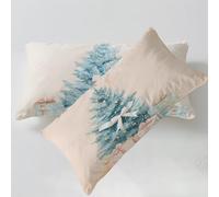 Housse de Coussin Couleur œUf De Canard Taie Oreiller 40x60 CrèMe Taie d'oreiller Housse Coussin Decoratif Velours Taie Oreiller Lot de 2 Fermeture éclair Invisible pour Décoration Intérieure C0C1114