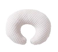 Housse de coussin d'allaitement en peluche à pois (beige)