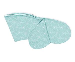 Housse de coussin d'allaitement Force Kids Fine Diamante blanc sur Menthe
