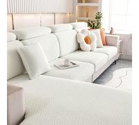 Housse De Coussin De Canapé D Angle- Housses De Coussin De Dossier SièGe De Canapé Extensible 3 4 2 1 Places Couvre Protege De Assise Canapé Et Chaise(Back Cover L: 80-110cm, W: 35-55cm,White)