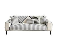 Housse de Coussin de canapé en Chenille 80 x 250 cm, Grise, antisalissure, Anti-poussière, Universelle, pour canapé 1/2/3/4 Places