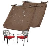Housse de Coussin de Canapé Extérieur Imperméable à Fermeture éclair 65x65/50x50/120x40cm - Housse de Coussin de Siège de Canapé - pour Canapés, Chaises, Terrasses et Jardins(Color 10,2PCS_120X60X10CM
