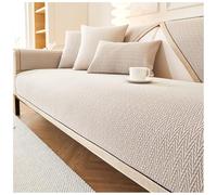 Housse de coussin de canapé minimaliste en peluche antidérapante et résistante aux rayures Motif chat épais lavable Protection de meubles pour canapés et fauteuils (90 x 210 cm)