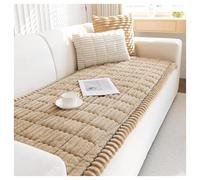 Housse de coussin de canapé pour canapé, pelucheuse, lavable, antidérapante, pour chiens et animaux domestiques, kaki, 90 x 90 cm