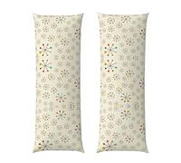 Housse de coussin de corps imprimée moderne 50,8 x 152,4 cm, taie d'oreiller longue avec fermeture éclair