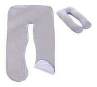 Housse de coussin de grossesse en forme de U,Couvercle d'oreiller de Forme de U pour allaitement 140 x 80 cm