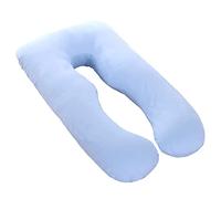 Housse de coussin de maternité en forme de U pour dormir, taie d'oreiller de rechange (bleu)