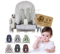 Housse de coussin de rechange Bambini World - Compatible avec Peg Perego Zero3 et Siesta Design (mosaïque argentée)