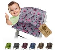 Housse de coussin de rechange compatible avec Stokke Tripp Trapp (hibou 12)