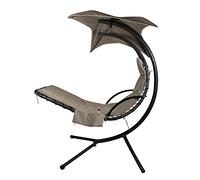 Housse de coussin de rechange pour chaise longue d'extérieur et parasol en tissu fabriqué pour terrasse, chaise courbée, hamac flottant, tissu doux imperméable (coussin non inclus), kaki