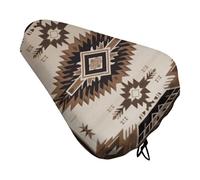 Housse de coussin de selle de vélo amérindienne rembourrée pour homme et femme - Confortable, imperméable - Avec cordon de serrage - Coussin de remplacement pour VTT