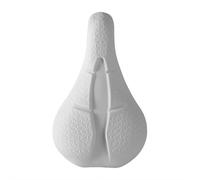 Housse de coussin de siège de vélo - Housse de siège de vélo douce et confortable de 27,9 cm - Absorption des chocs pour vélo d'appartement, VTT et vélo de route - Pour enfants et adultes (blanc)