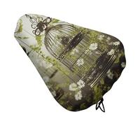 Housse de coussin de siège de vélo rembourrée douce et confortable pour homme et femme - Housse de selle de vélo de route avec cordon de serrage - Coussin de remplacement pour VTT