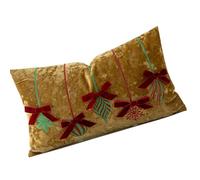 Housse de coussin de vacances réversible en polyester - Motif de neige à fermeture éclair - Utilisation quotidienne - Coussin à broder