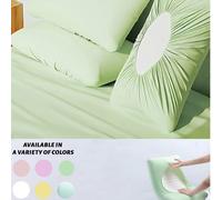 Housse de coussin de voyage jetable et douce, tissu résistant aux taches, lavable, convient pour l'hôtel, les voyages d'affaires, le camping en plein air - couleur unie UnicolorePolyester