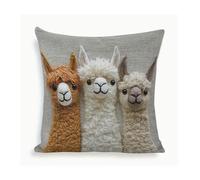 Housse de Coussin Décorative 3D-Taie d’Oreiller Carrée 45×45 cm avec Motif Brodé Animal-Déco Fantaisie pour Canapé ou Salon B