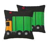 Housse de coussin décorative avec imprimé « I Love Orbage Trucks » - Pour canapé, salon