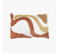 Housse de coussin décorative en peluche de style scandinien - 45 x 45 cm - Couleur caramel doux - Coussin non inclus - Décoration confortable pour salon et chambre à coucher