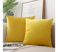Housse De Coussin Décorative En Velours, 2 Pièces, Boîtier Carré Doux Et Solide Pour Salon, Chambre À Coucher, Maison