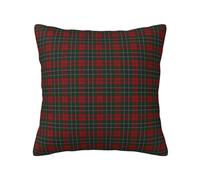 Housse de Coussin décorative, taie d'oreiller Douce, 40x40 cm, pour Chambre à Coucher, canapé, Tartan écossais