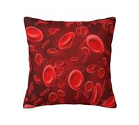 Housse de Coussin décorative, taie d'oreiller Douce, 45x45 cm, pour Chambre à Coucher, canapé, globules Rouges, hématologie médicale