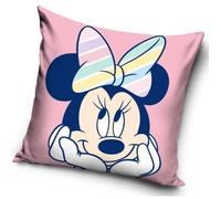 Housse de coussin - Disney - Minnie - 40x40 cm - 100% polyester - Rose