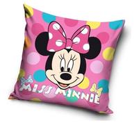 Housse de coussin - Disney - Minnie - 40x40 cm - 100% polyester - Rose