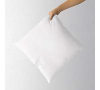 Housse de coussin en coton uni uni - Housse amovible - Coussin non inclus, 100 % coton, blanc, 24x24 inch